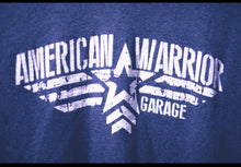 Load image into Gallery viewer, American Warrior Garage Basic T heather grey